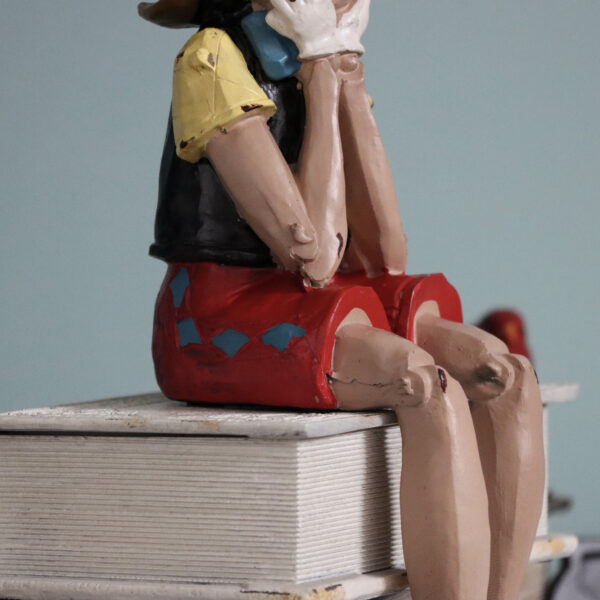 Antique Shelf Sitting Pinocchio - Image 4