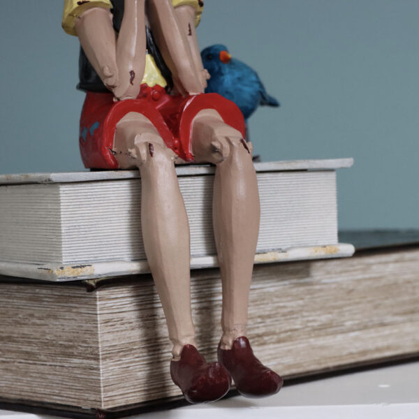 Antique Shelf Sitting Pinocchio - Image 5