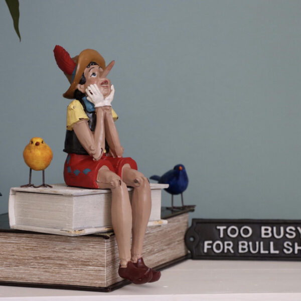 Antique Shelf Sitting Pinocchio
